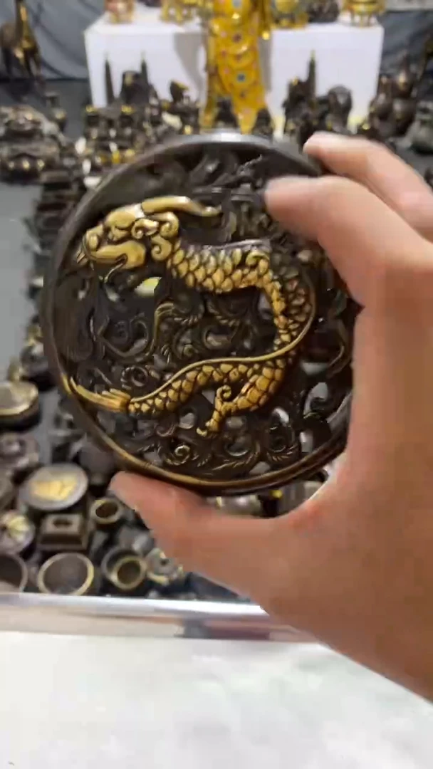 紫铜鎏金   香炉999