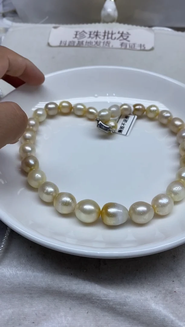 未镶嵌海水珍珠颈饰10-14