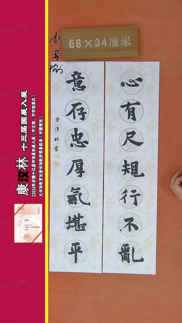 【闪购商品】书法85康汉林书法作品