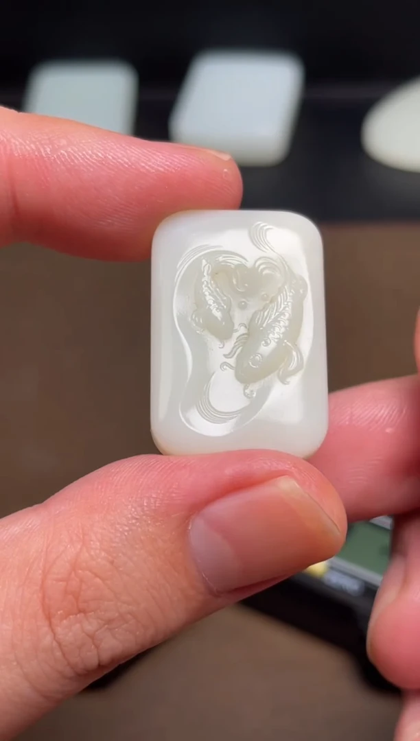 和田玉未镶嵌颈饰5 带棉