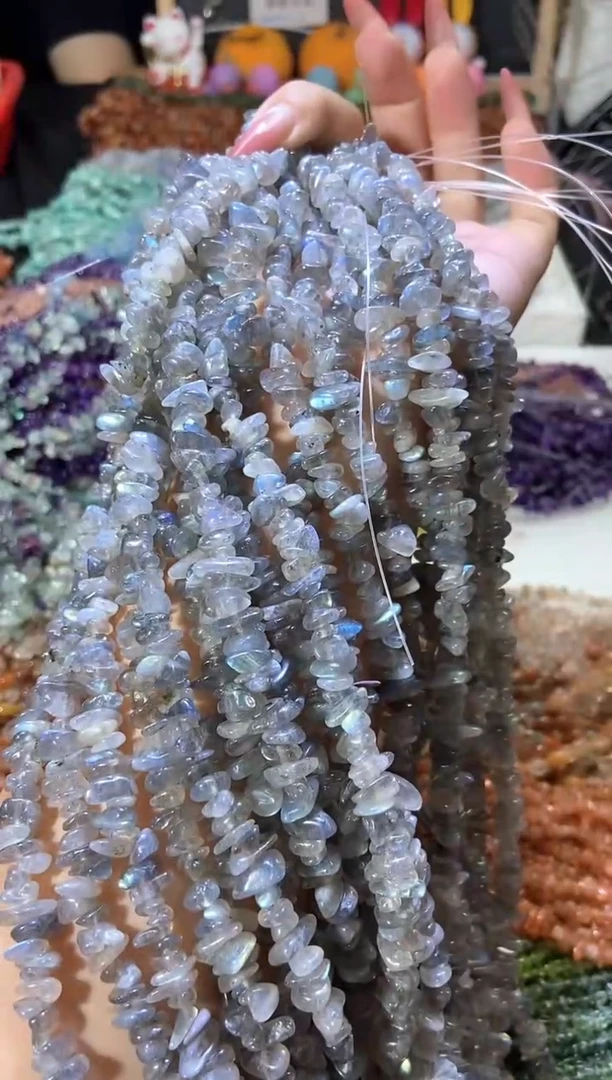 水晶珠宝半成品未镶嵌灰月光