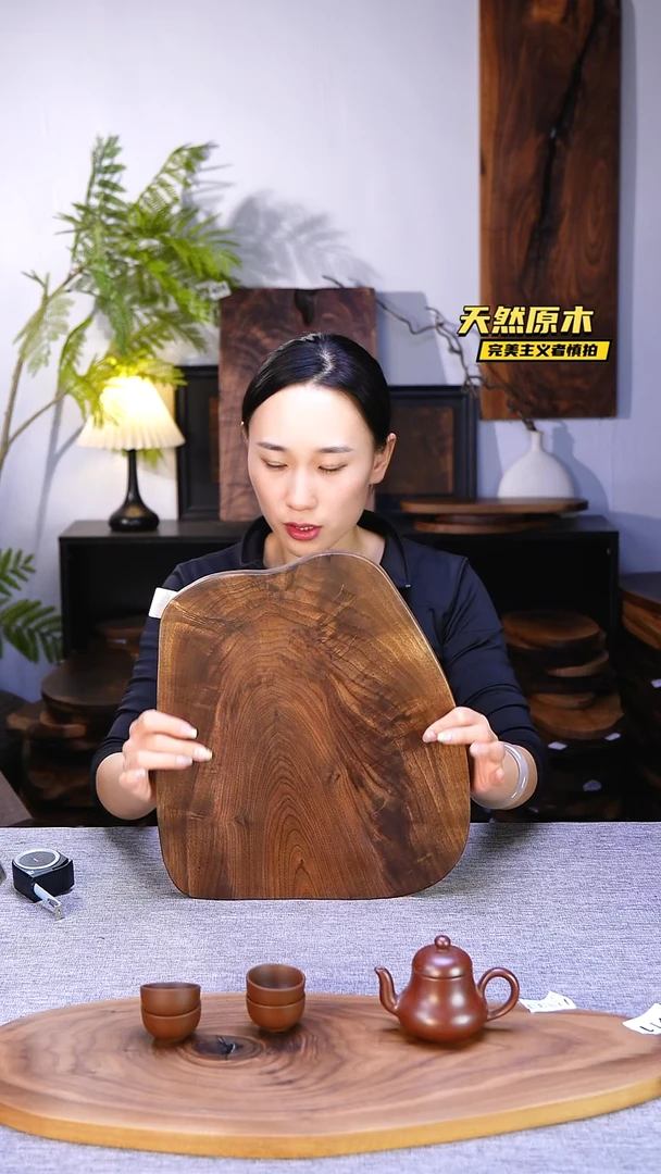 木北美黑胡桃原木.干裂疤结不属于商品质量问题完美主义者慎拍