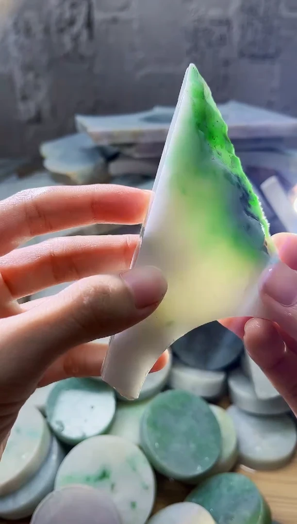 裸石翡翠翡翠a货正品玉石古陈643