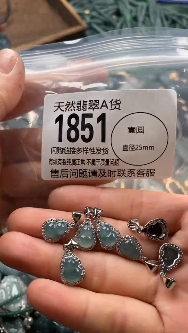 【闪购商品】翡翠颈饰未镶嵌多样性发其一1851