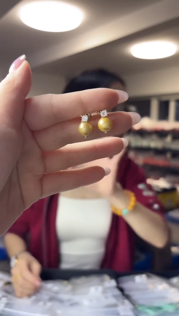 银S925镶嵌·海水珍珠（多样性发一对）