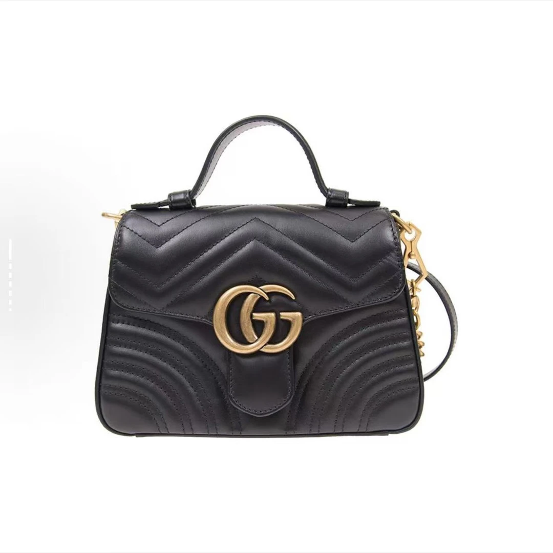 99新 GUCCI/古驰  Gucci 黑金马蒙邮差 THHZ3706