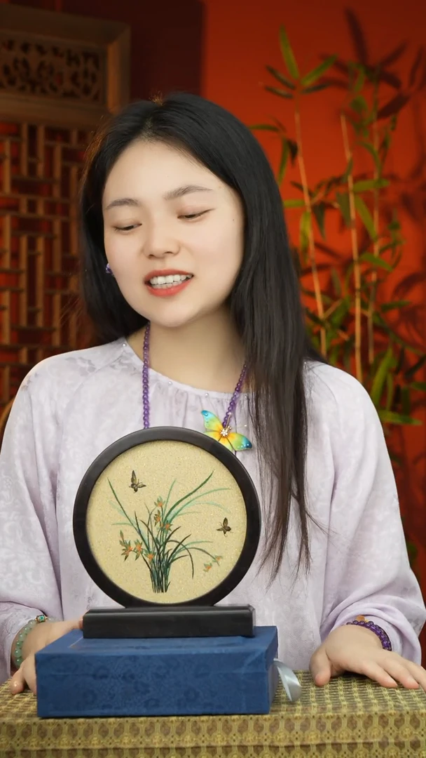 刺绣非遗缂丝摆件苏绣