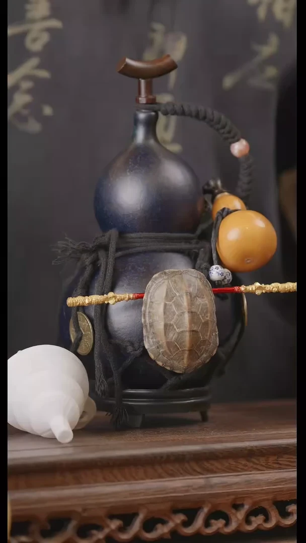 【闪购商品】317号精品天然大漆工艺防渗内胆酒葫芦~