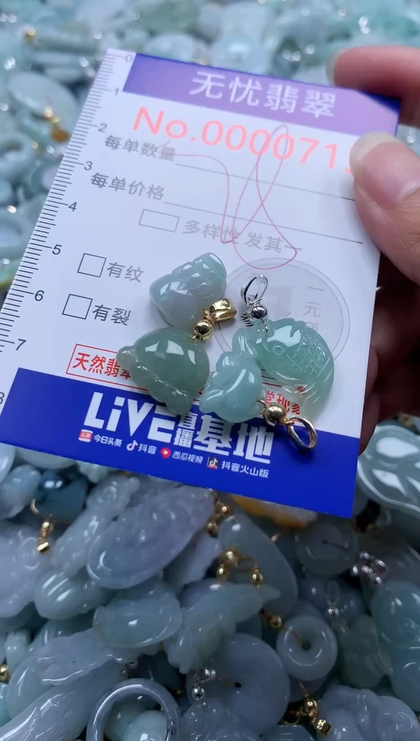 翡翠未镶嵌吊坠(不含链)713