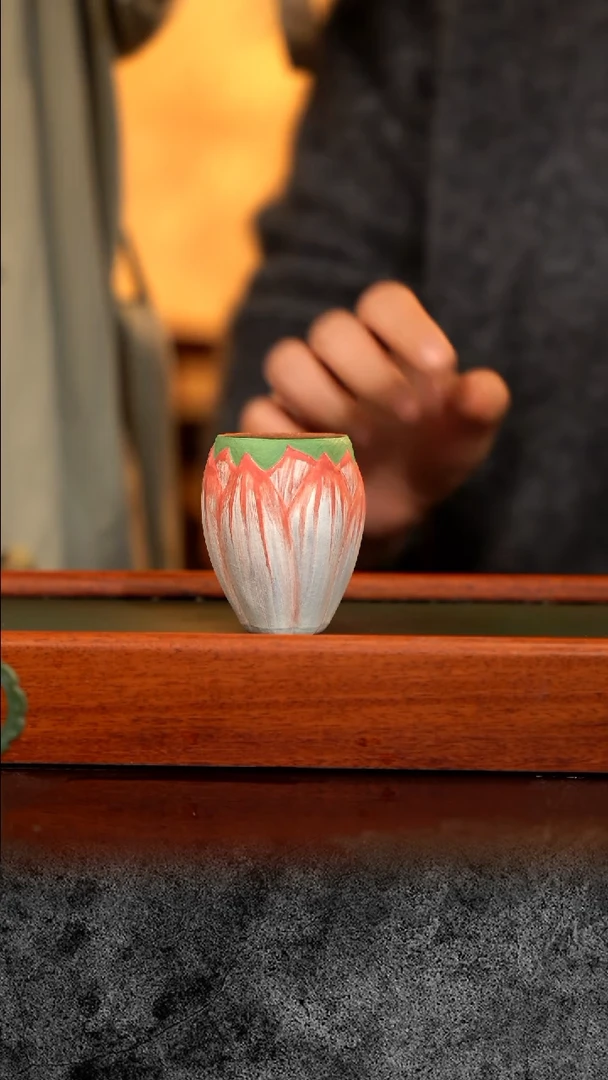 紫砂 宜兴紫砂  ZY 荷花杯