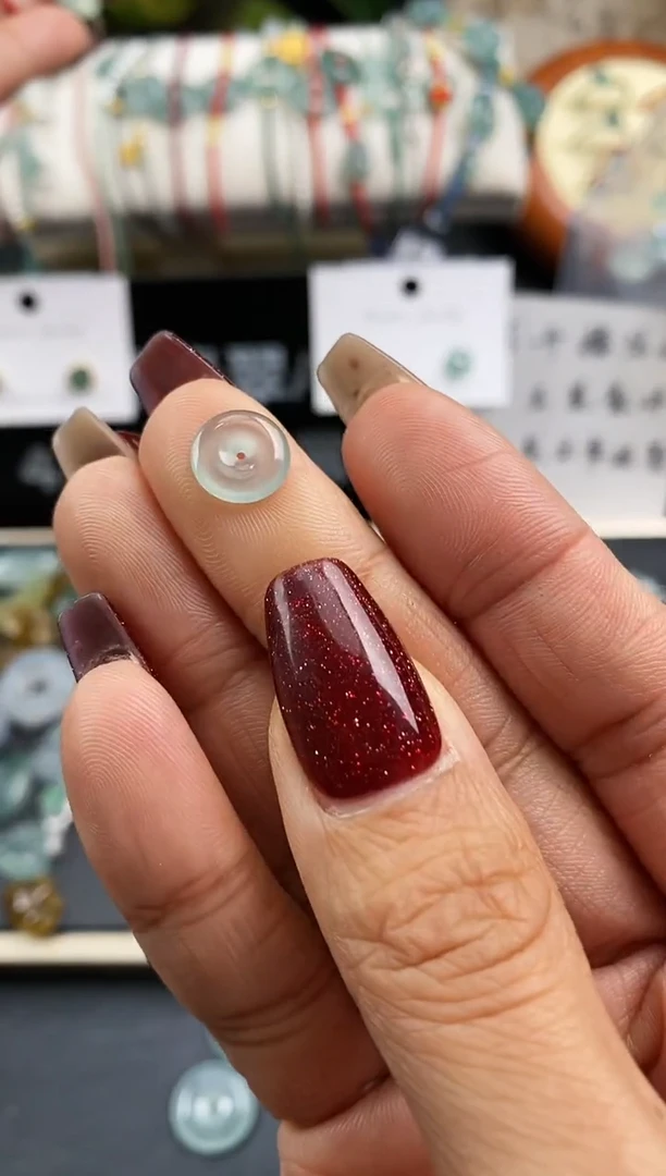 【闪购商品】翡翠裸石99平安扣~默认裸石发货
