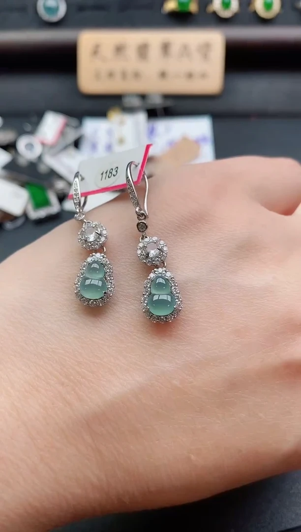 银S925镶嵌戒指翡翠1