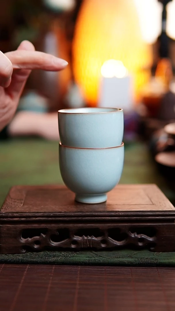 汝瓷 主人杯 2只