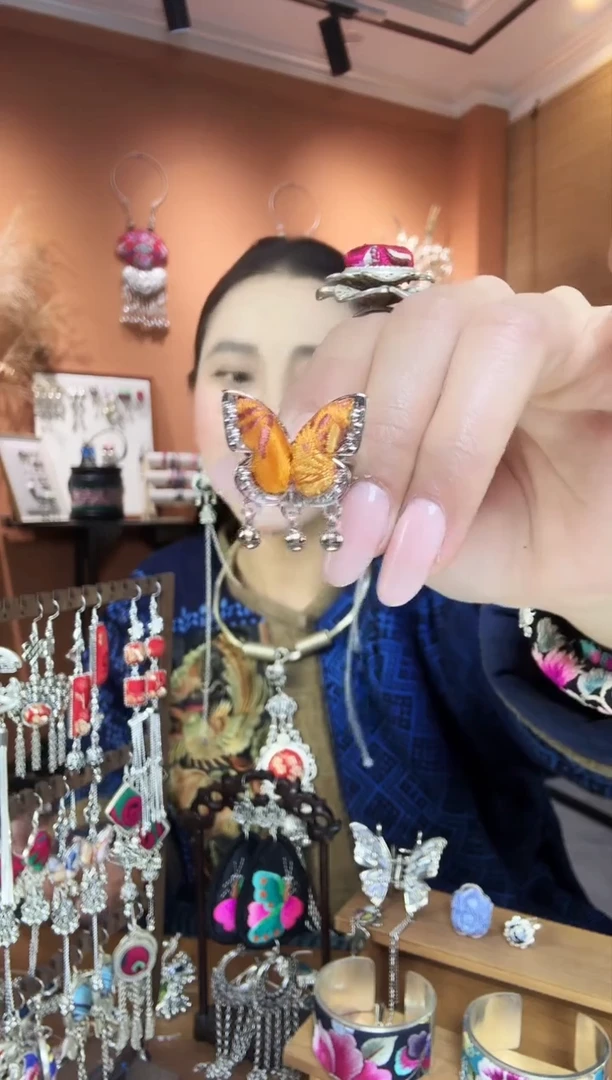 【闪购商品】刺绣纯手工民族风戒指