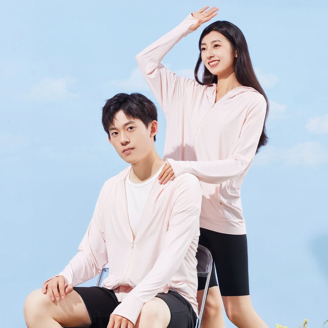 YOMEGO新款日系清凉防晒衣冰丝防紫外线宽松短款防晒服薄