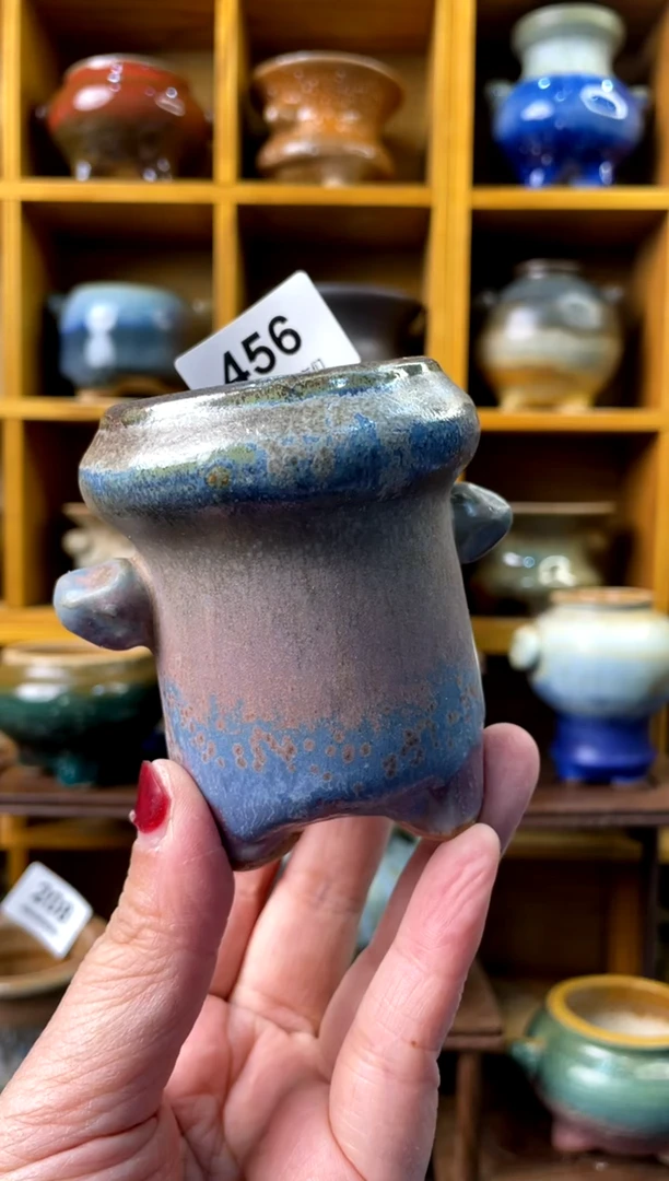 【闪购商品】陶456 内口4【喵喵团圆多肉盆】