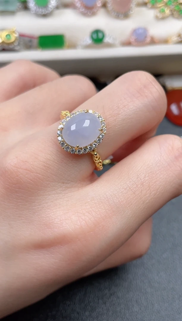 银S925镶嵌戒指翡翠52