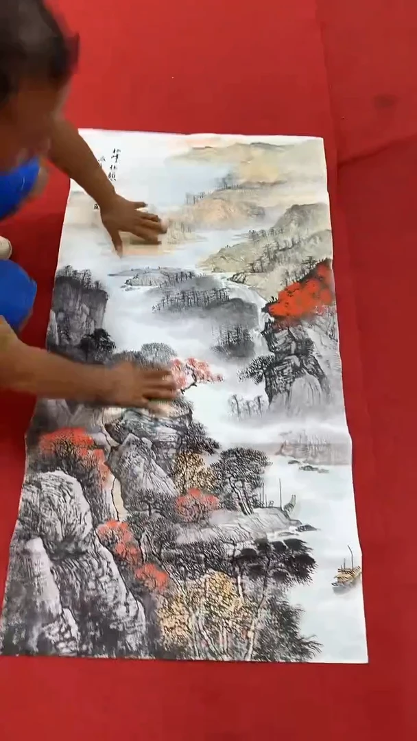 国画国画字画小姐姐真好看