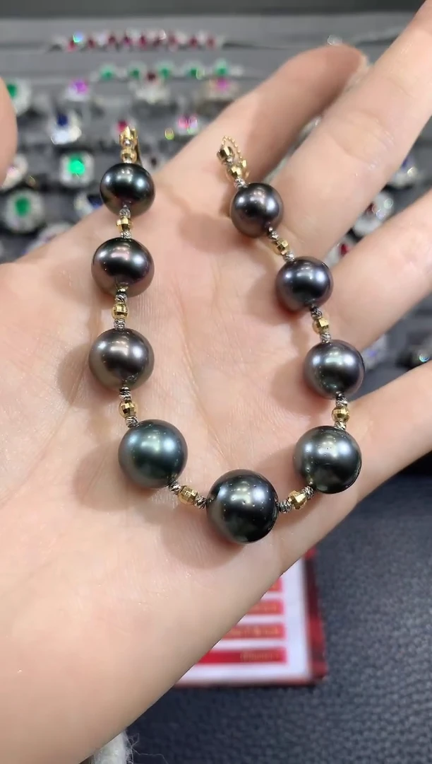 18K金镶嵌手绳海水珍珠太****了C66多样性发一件