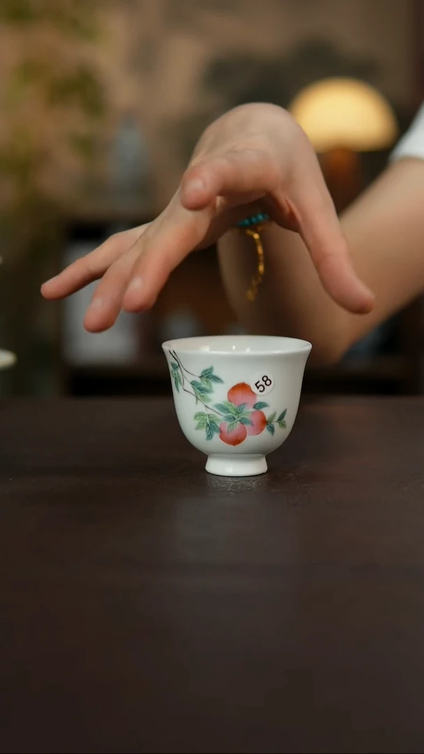 杯景德镇陶瓷杯碗柴烧多人