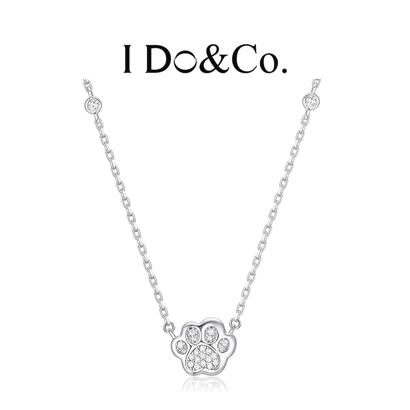 I Do&Co. 坠链均925银 萌爪相伴项链女 轻奢小众高级感银饰送女友