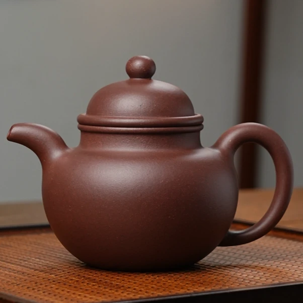 合道紫砂 本山原矿底槽清[寿珍掇球]约300毫升宜兴紫砂茶壶大容量