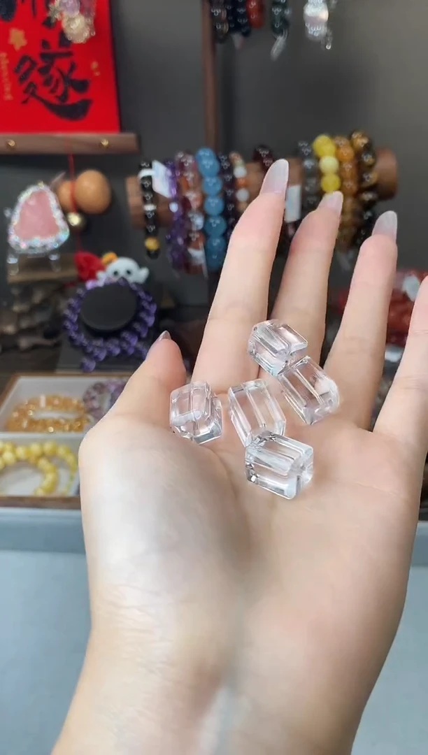 水晶手链未镶嵌白水晶方糖
