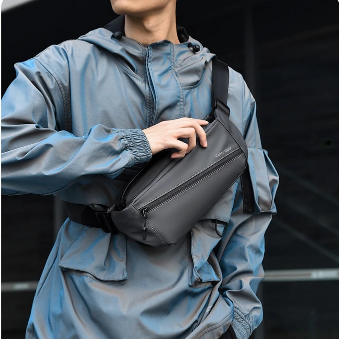 Calicoklare升级款腰包男士机车酷帅户外骑行腰背斜挎轻便大容量