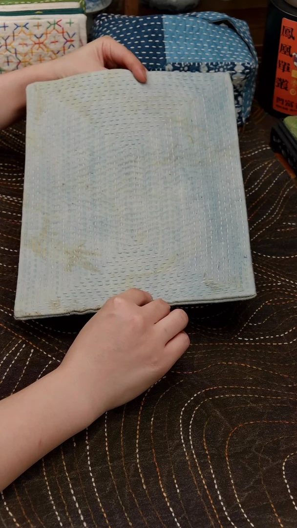 紫砂其他Cici手作刺子绣茶席-075