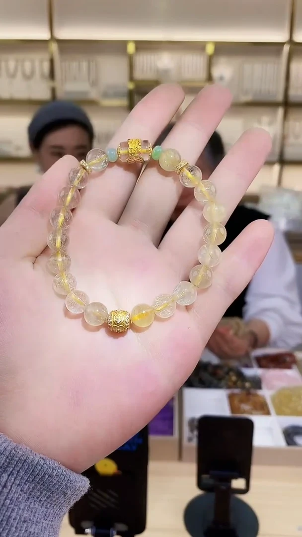【闪购商品】水晶单圈手串库存有限售完即止银S925镶嵌