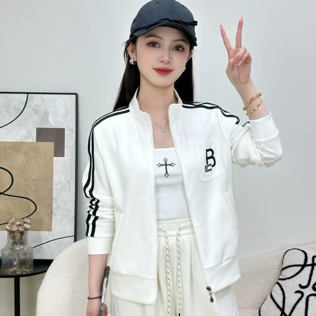 2025秋季新款潮流运动洋气减龄时尚百搭立领短款女外套8602