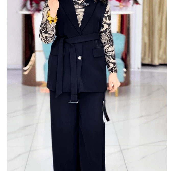 【清仓福利-拼手速】2024新款时尚经典气质显瘦女神范套装YM8TL001