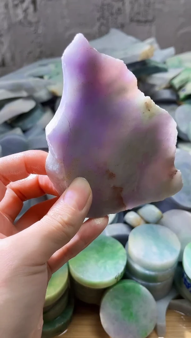 裸石翡翠天然翡翠A货石 南 535