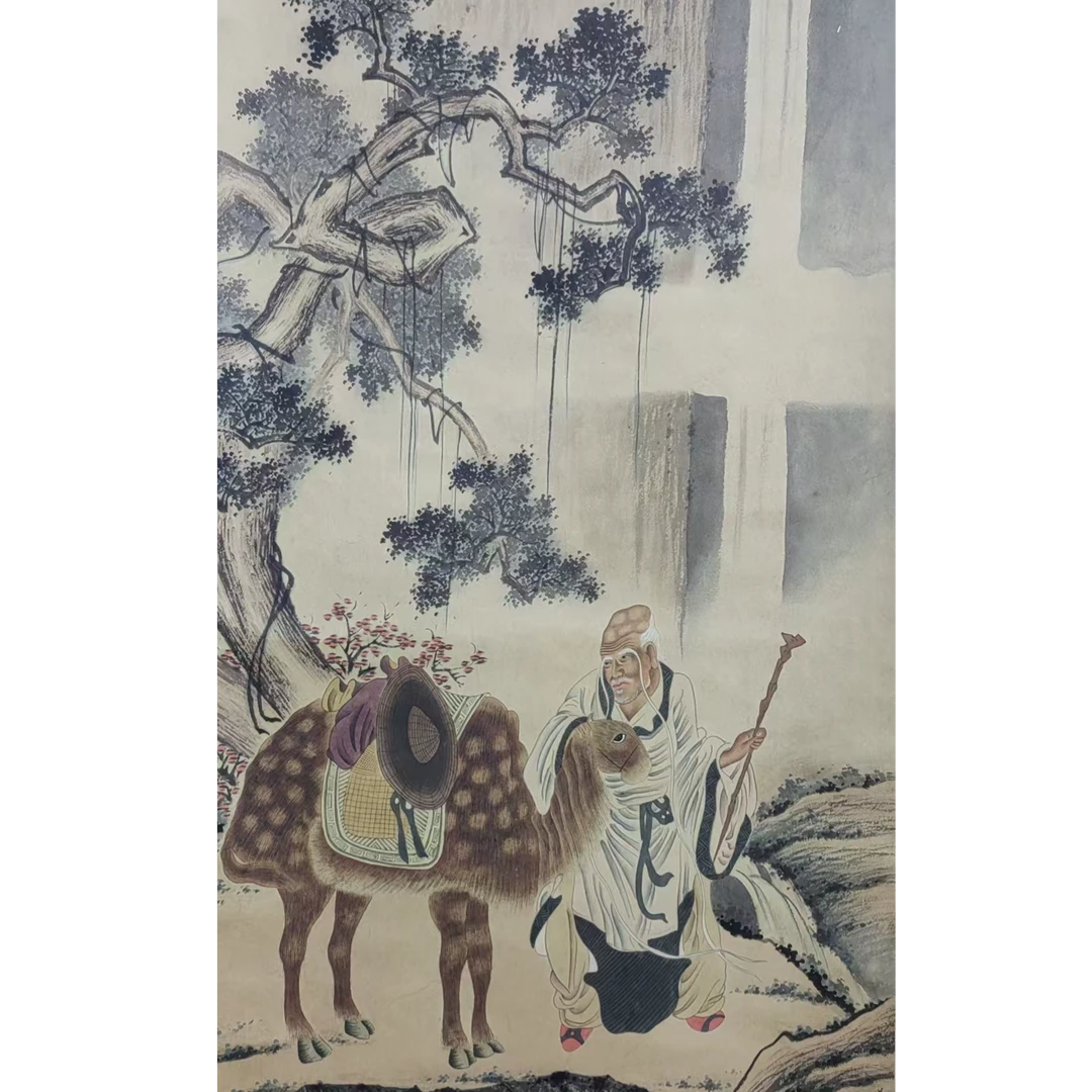 D老 款罗汉立轴94*40约3.3平尺