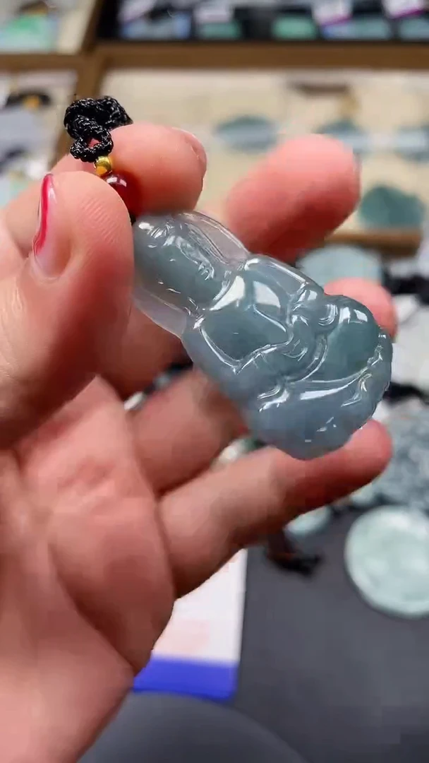 翡翠未镶嵌颈饰 天然翡翠 一物一图