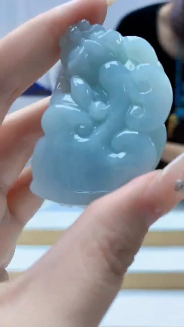 未镶嵌定制翡翠4829DD-毛货挂件92