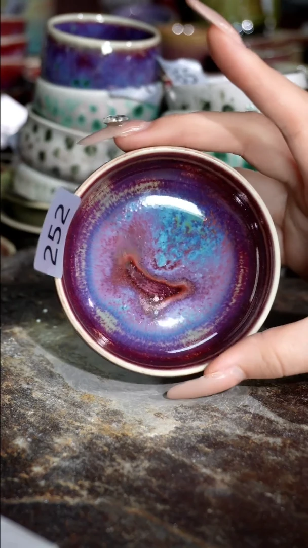 摆件精品窑变钧瓷茶器