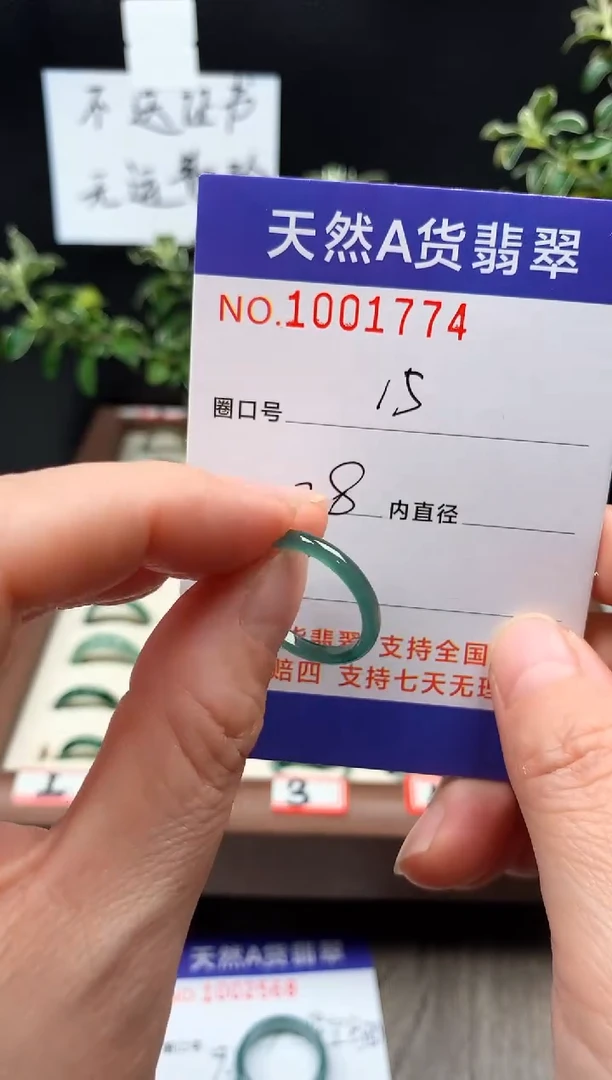 未镶嵌戒指翡翠15#