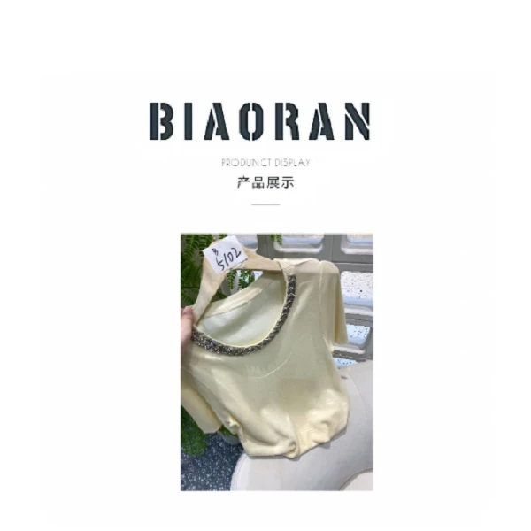 BIAORAN/标冉2025春季新款休闲针织上衣5102