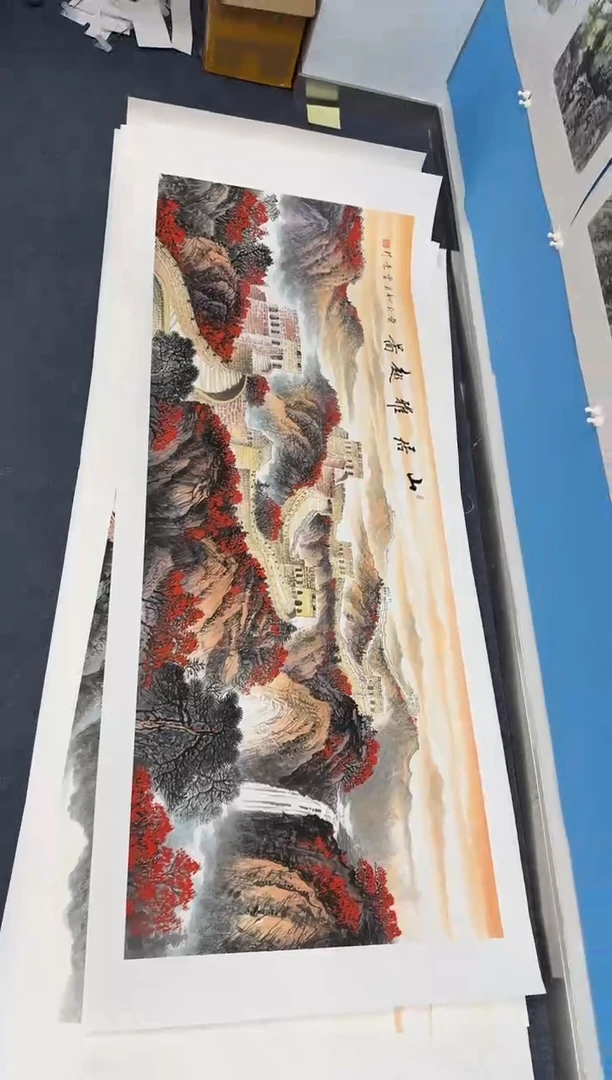 国画红长城山居地上同类型随机