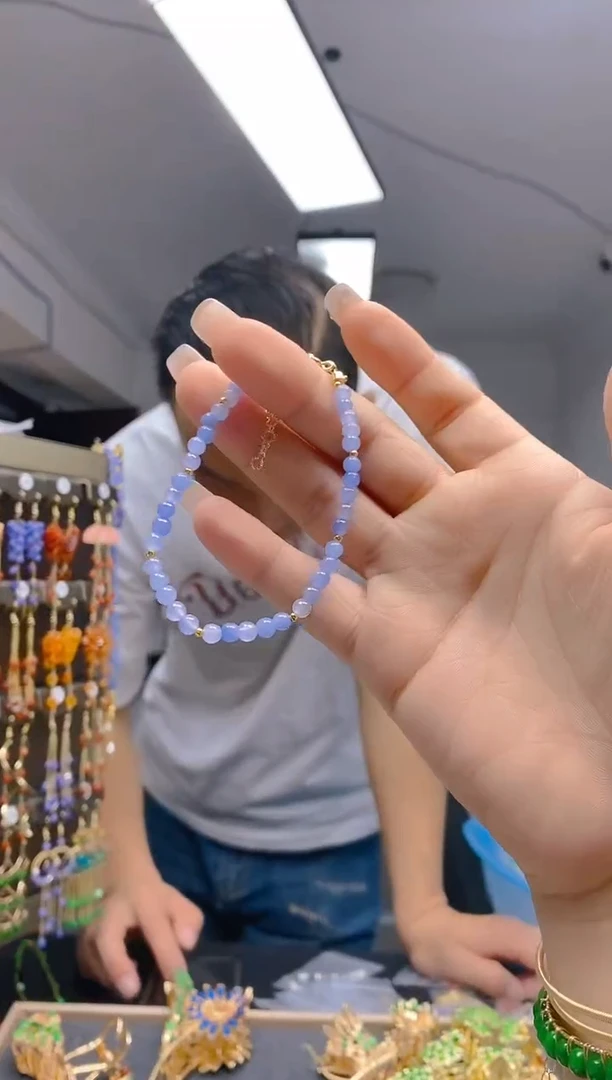 【闪购商品】翡翠耳饰合金321翡翠手链