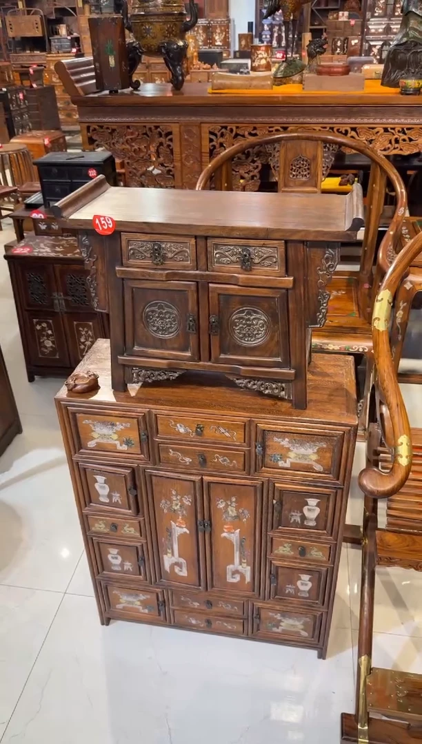 木木头款黄花梨高二联柜858.8888888