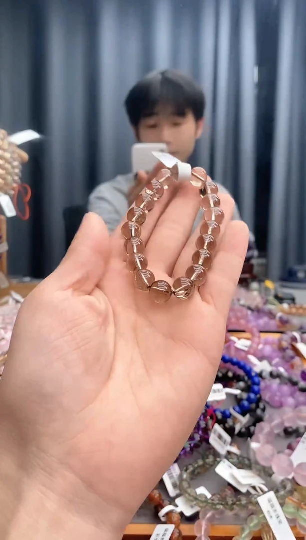 【闪购商品】水晶手链未镶嵌茶阿赛