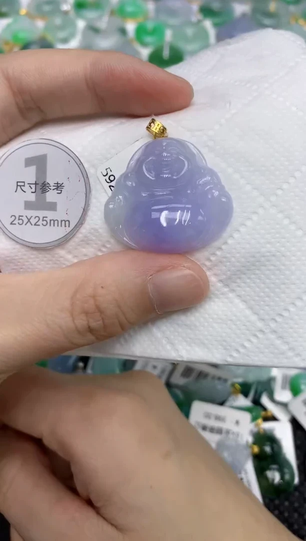 颈饰18K金镶嵌翡翠1111111