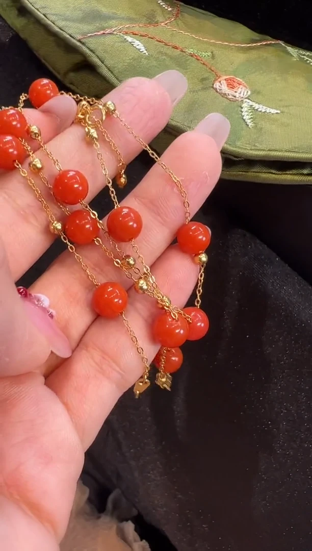 【闪购商品】南红玛瑙颈饰未镶嵌手链
