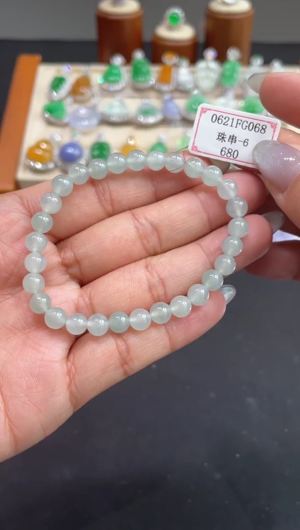 未镶嵌手串翡翠0621FG068