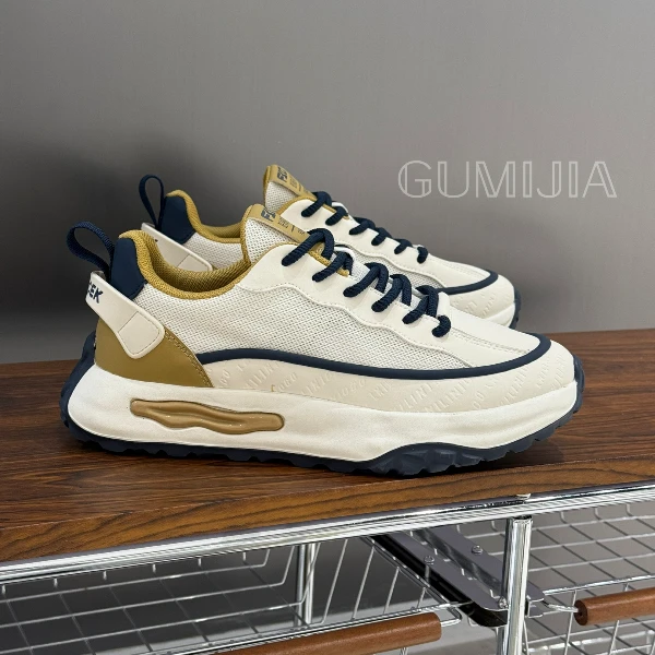 Gumijia/纯色舒适经典款透气轻便网面百搭休闲透气男鞋HW6109