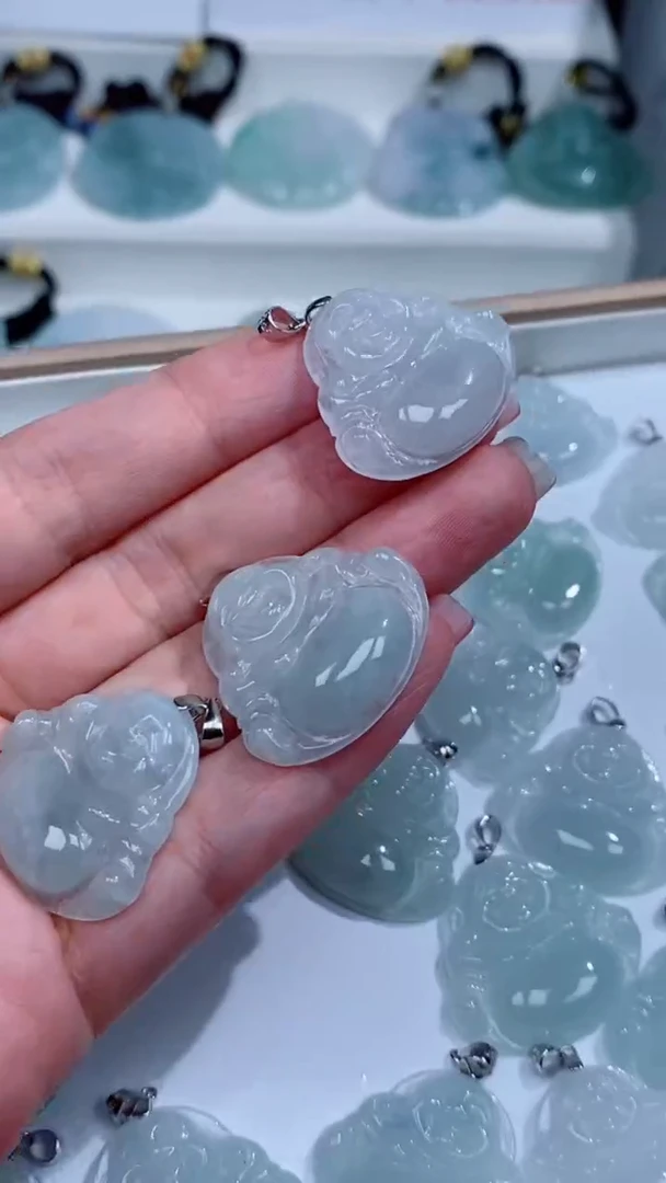 翡翠银S925镶嵌颈饰吊坠团购多样性发一件