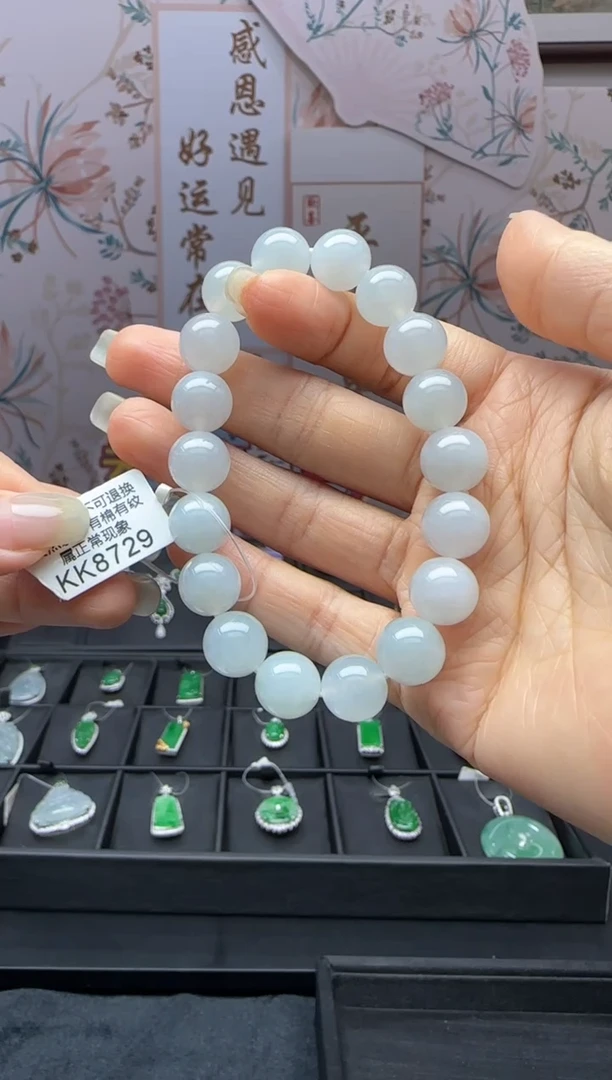 未镶嵌手串翡翠KK8729 退货扣运营费100