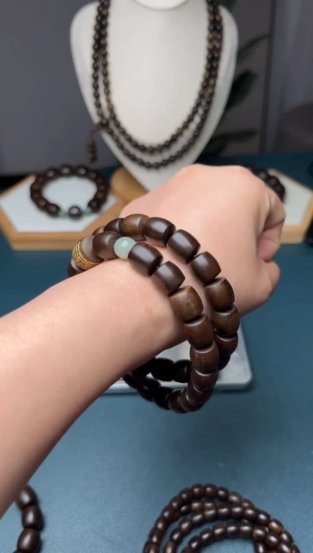 沉香10mm越南芽庄白奇楠沉水